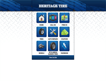 Tablet Screenshot of heritage-tire.com